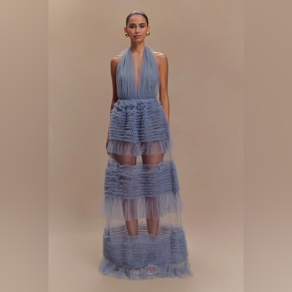 MINKA - Elegant Blue Evening Gown